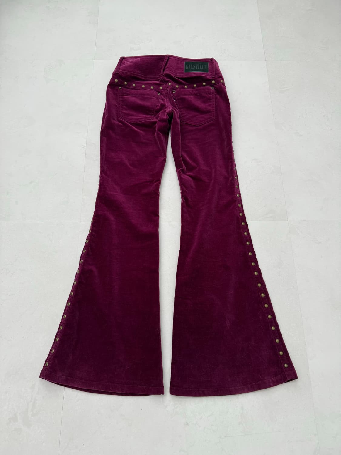 퍼플 스터드 디테일 팬츠 상품이미지5