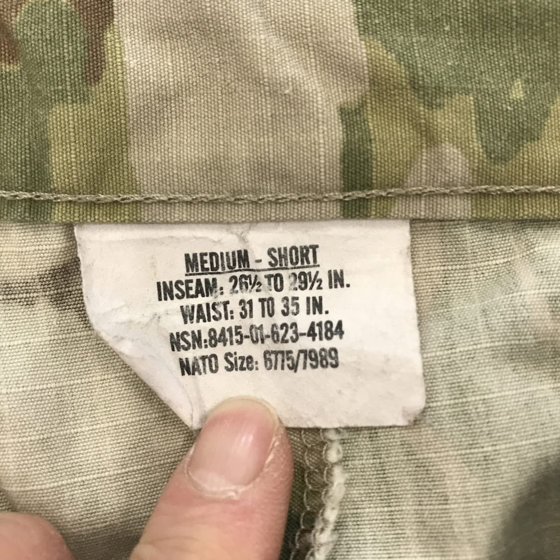 미군 멀티캠 팬츠 오리지널 [Medium,short] 상품이미지4