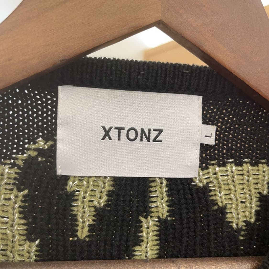 엑스톤즈 스트릿 셀즈 오버핏 투웨이 니트 집업 가디건 110 C06139 상품이미지5