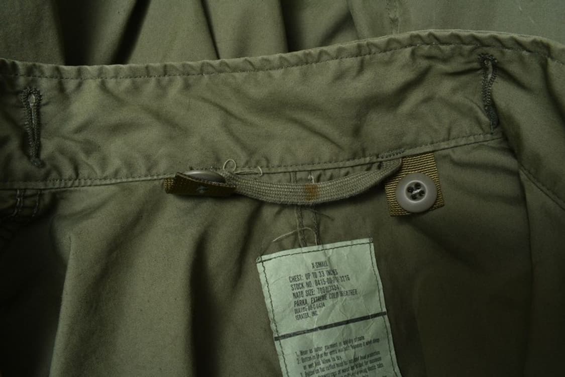 미군 M65 피쉬테일 개파카 외피 XS N1176 상품이미지7