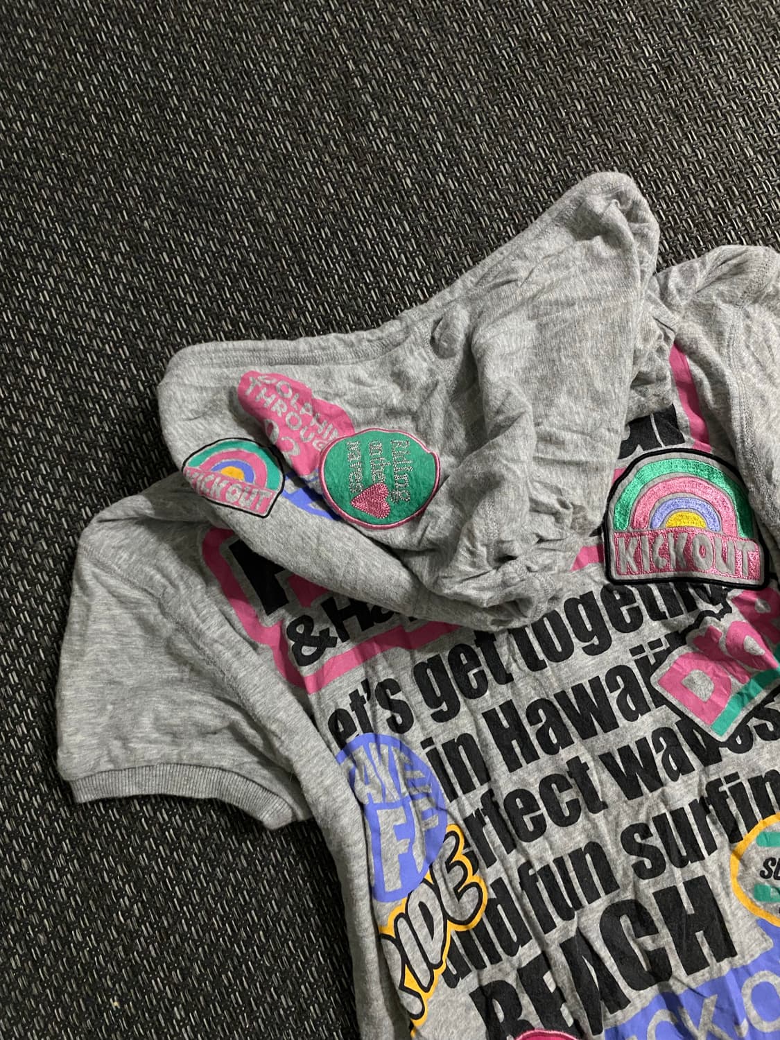 Kitsch&Y2K Mood Reversible 1/2 hoodie  상품이미지7
