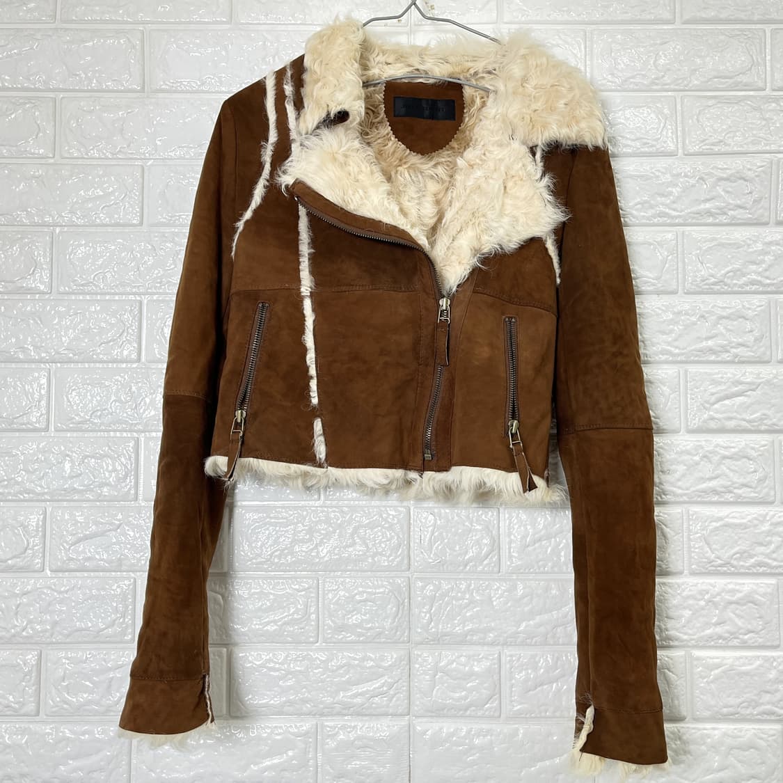 질스튜어트 리얼 무톤 양털자켓 S 상품이미지9