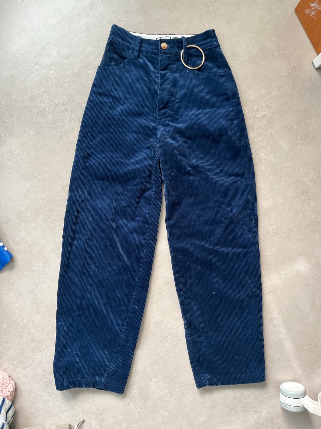 HYEIN SEO 혜인서 코듀로이 와이드 팬츠 네이비 상품이미지1