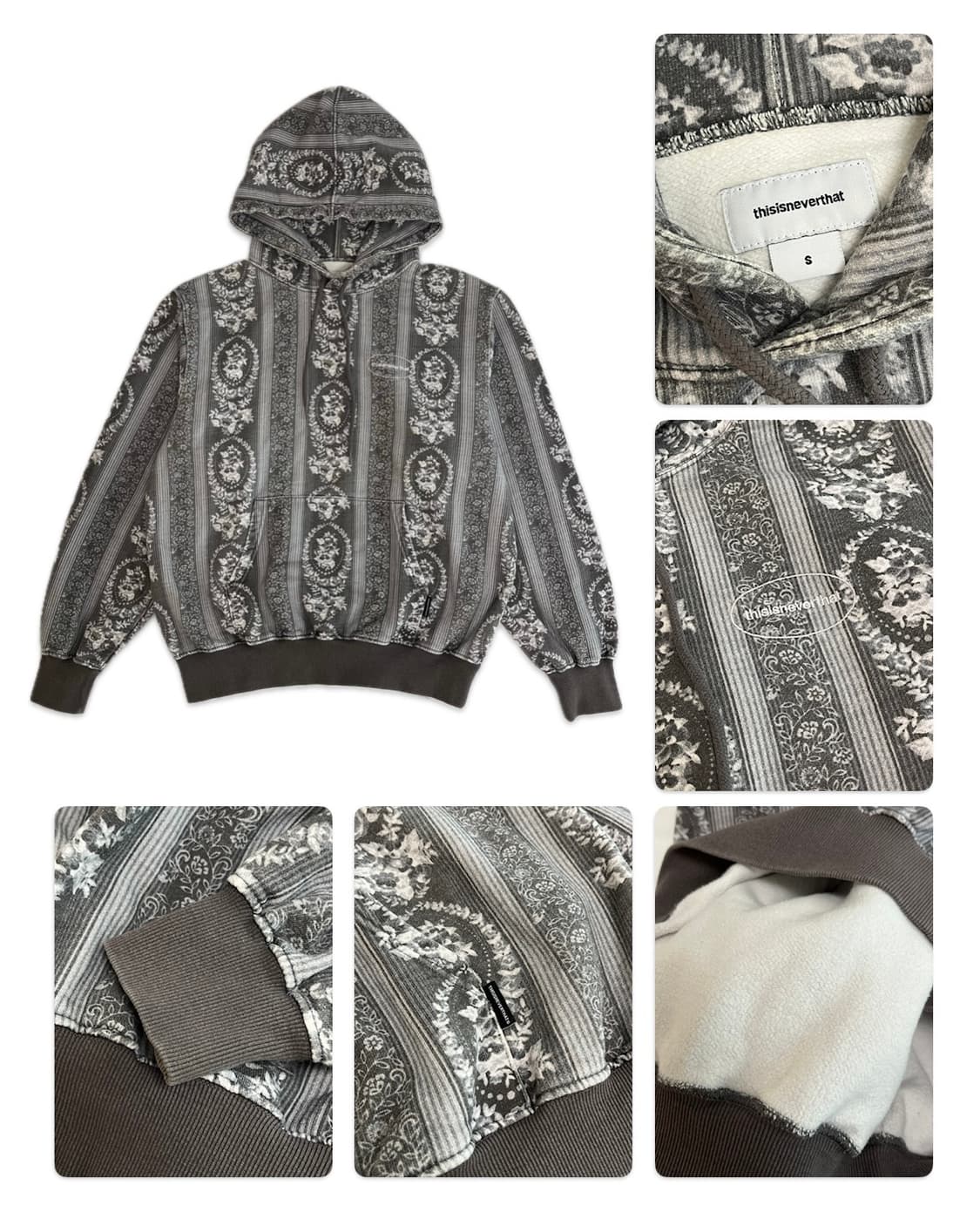 [ 디스이즈네버댓 ] Floral hooded sweatshirt 상품이미지3