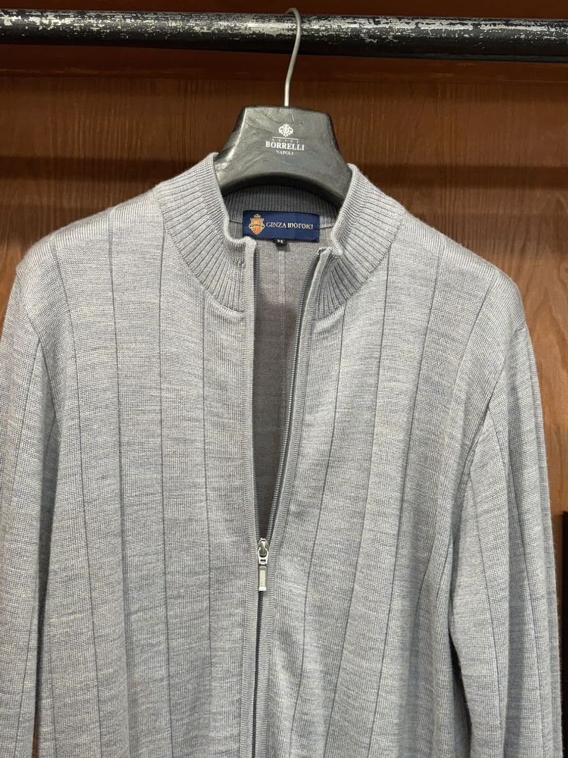 긴자모토키 집업 니트 상품이미지7