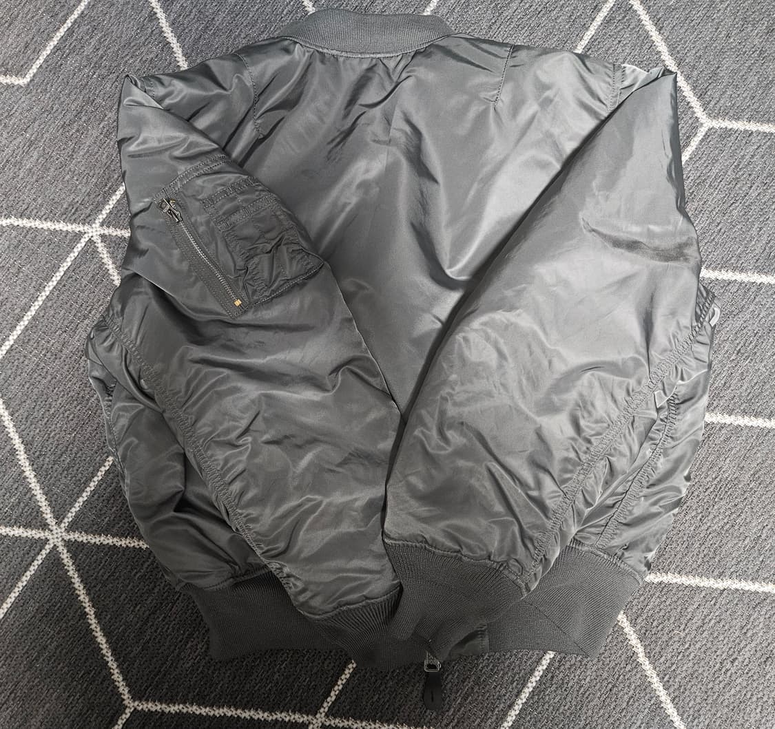 알파인더스트리 ma-1 건메탈 XL 상품이미지2