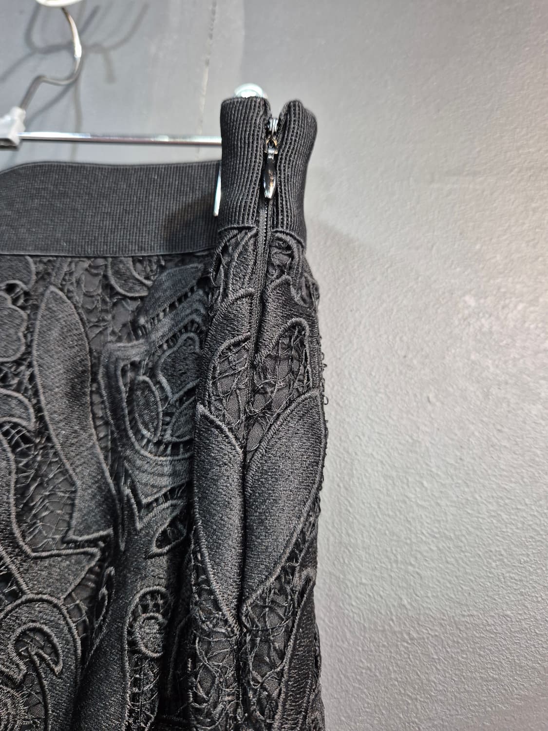 검정 레이스 롱치마 77 88 상품이미지3