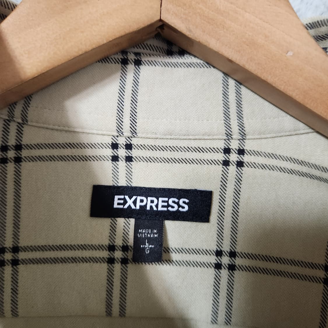 H643 [L-XL] EXPRESS 남성 체크 남방 셔츠 상품이미지2