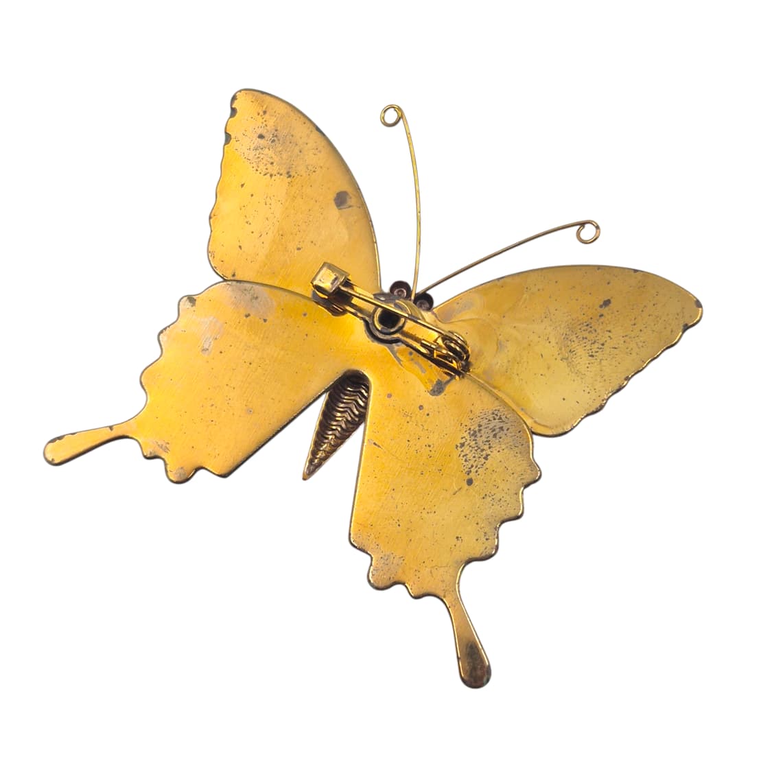 70s 일본 엔틱 황제 나비 빅 브로치 상품이미지3