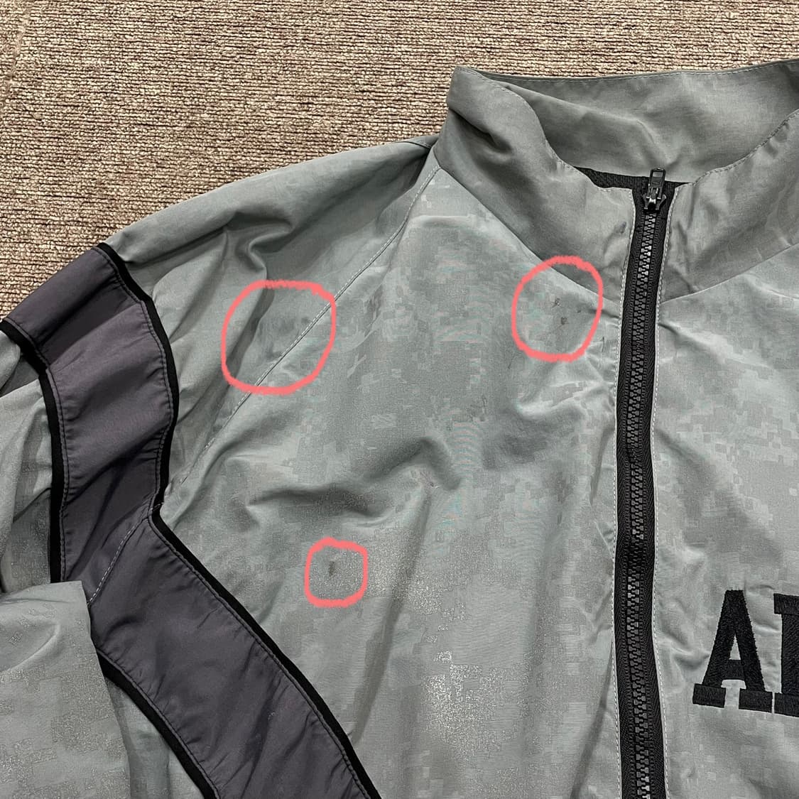 (L) 오리지널 US ARMY IPFU 미군 바람막이 자켓 카모 상품이미지6