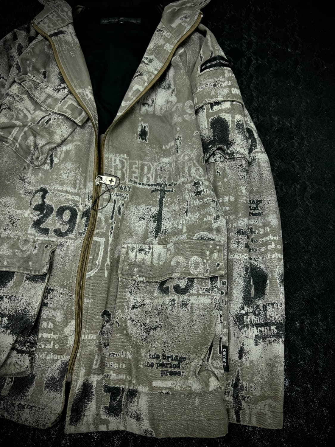 “Bernings sho”00‘s Print Multi Pocket Ho 상품이미지6