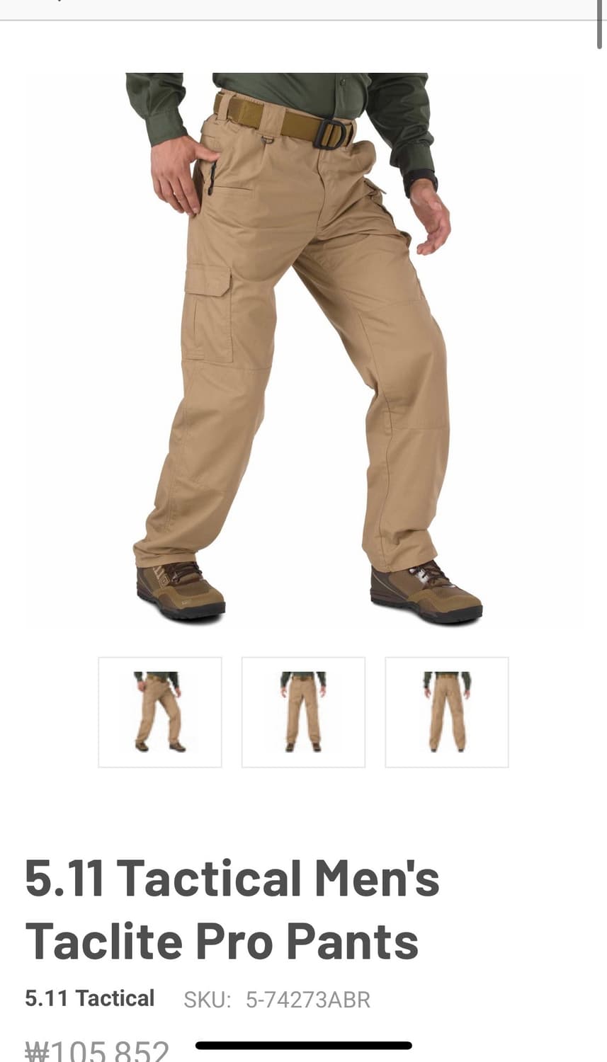 511 택티컬 택라이트 프로 카고팬츠 34 상품이미지3