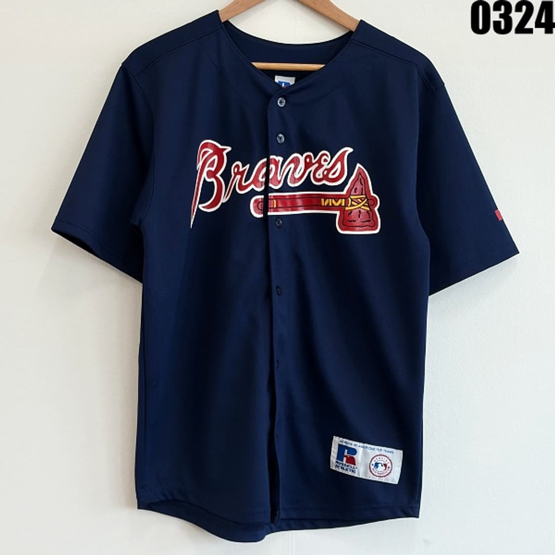 러셀 애슬레틱 애틀랜타 브레이브스 베이스볼 반팔 M 0324 상품이미지1