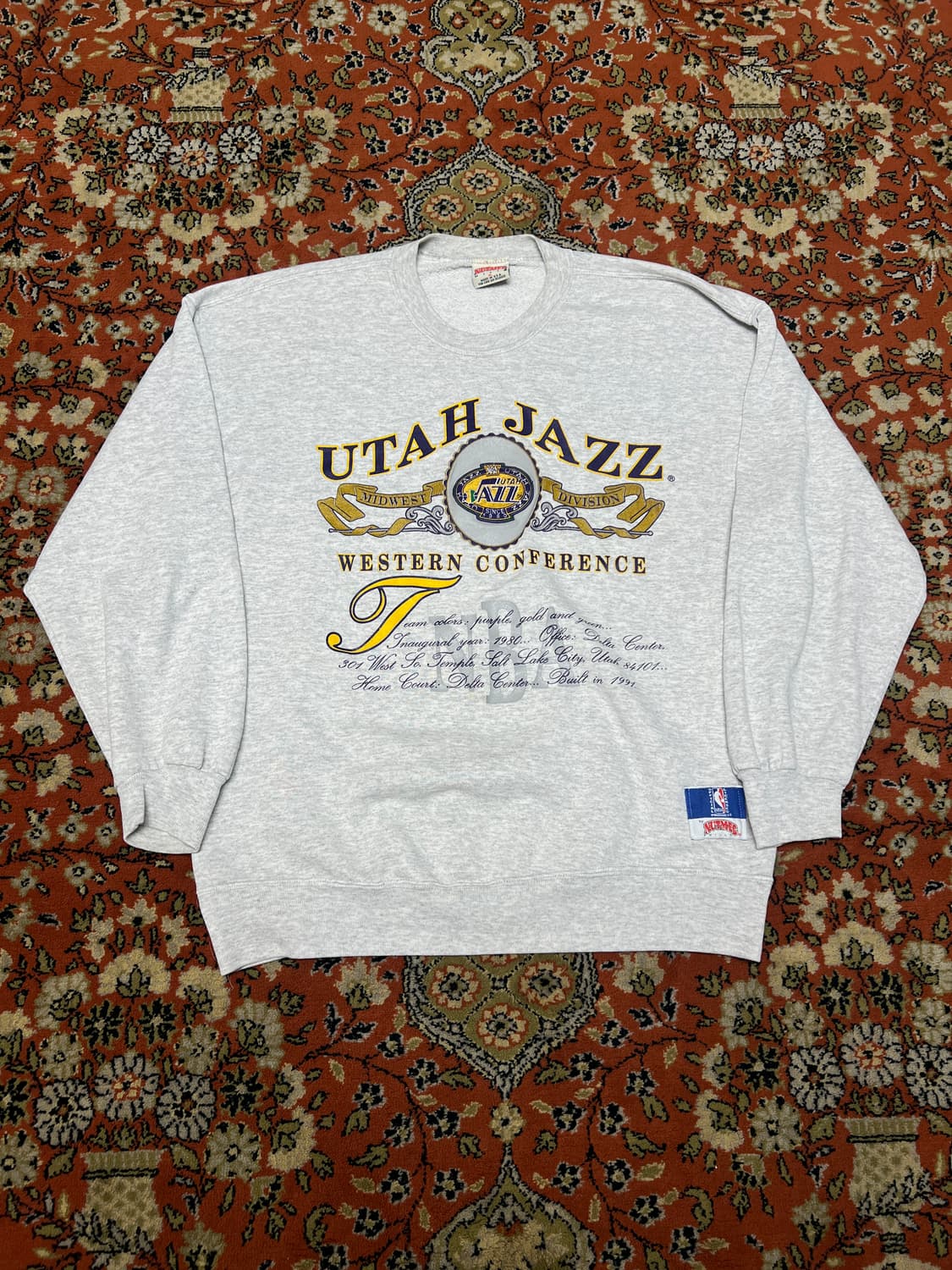 [XL] USA  NUTMEG MILLS 유타 재즈 빈티지 맨투맨 상품이미지1