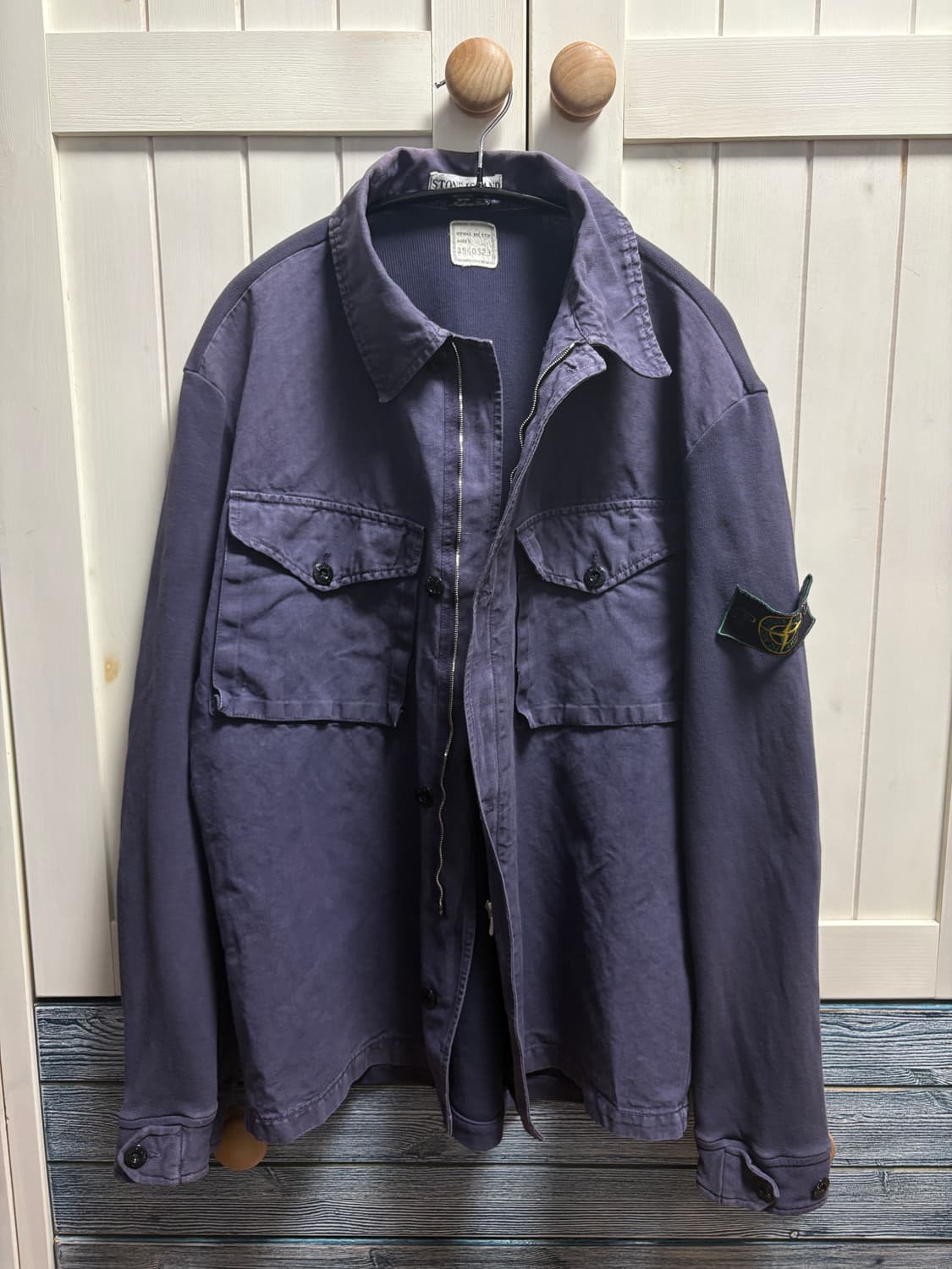 97년도 스톤아일랜드 셔츠 실측 m사이즈 리리지퍼 상품이미지6