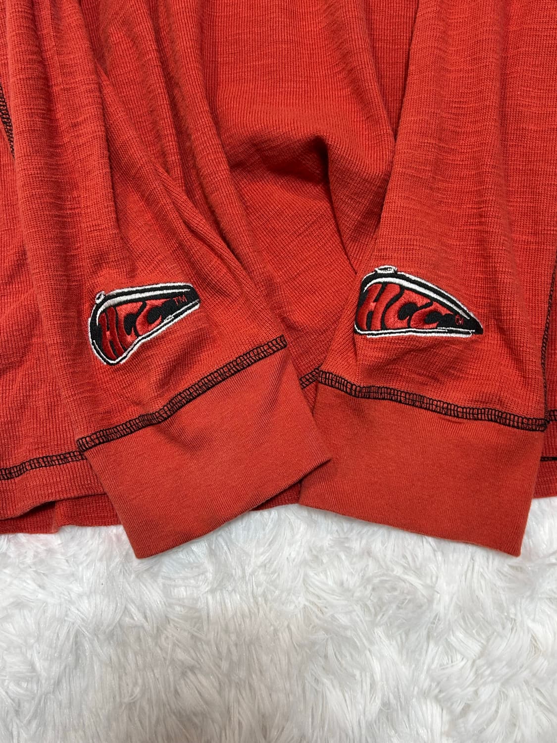 Harley Davidson orange waffle big hoodie 상품이미지4