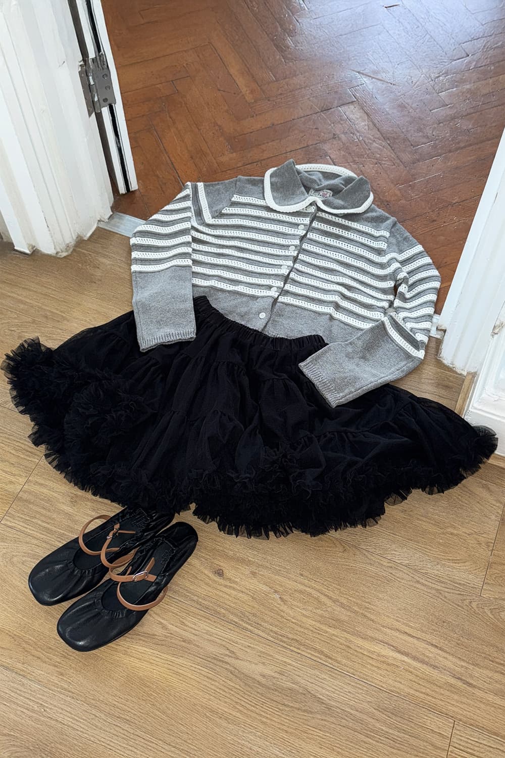 시눈 tute skirt 튜튜 스커트 블랙 상품이미지2