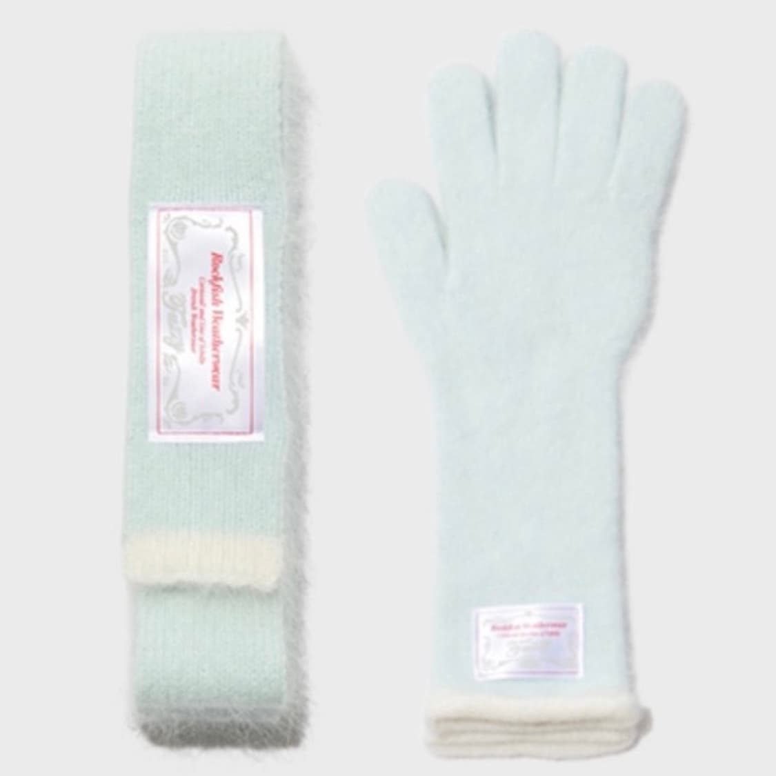 락피쉬웨더웨어 머플러 장갑 세트 (민트) 상품이미지1