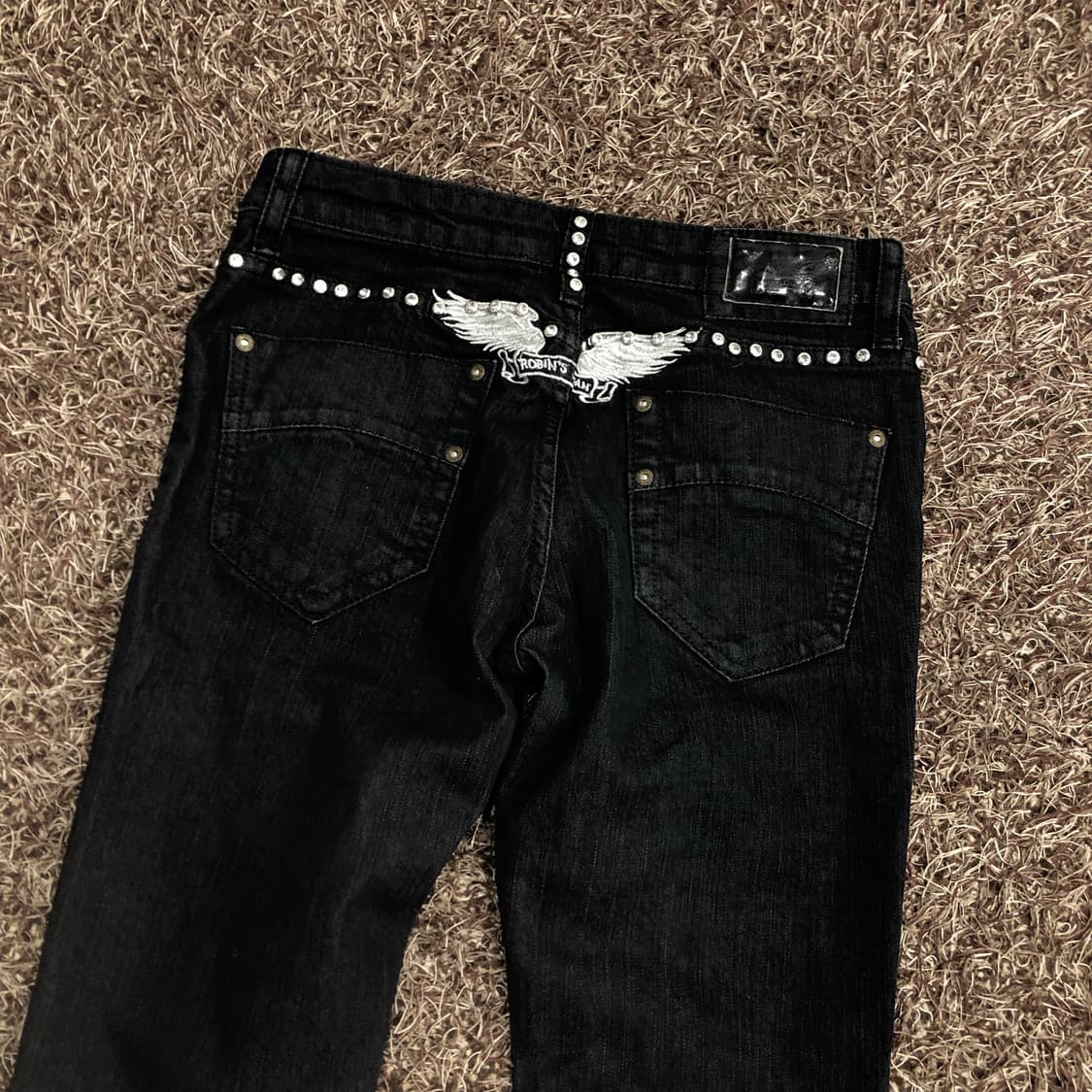 로빈스진 블랙 스키니진 데님 팬츠 상품이미지2