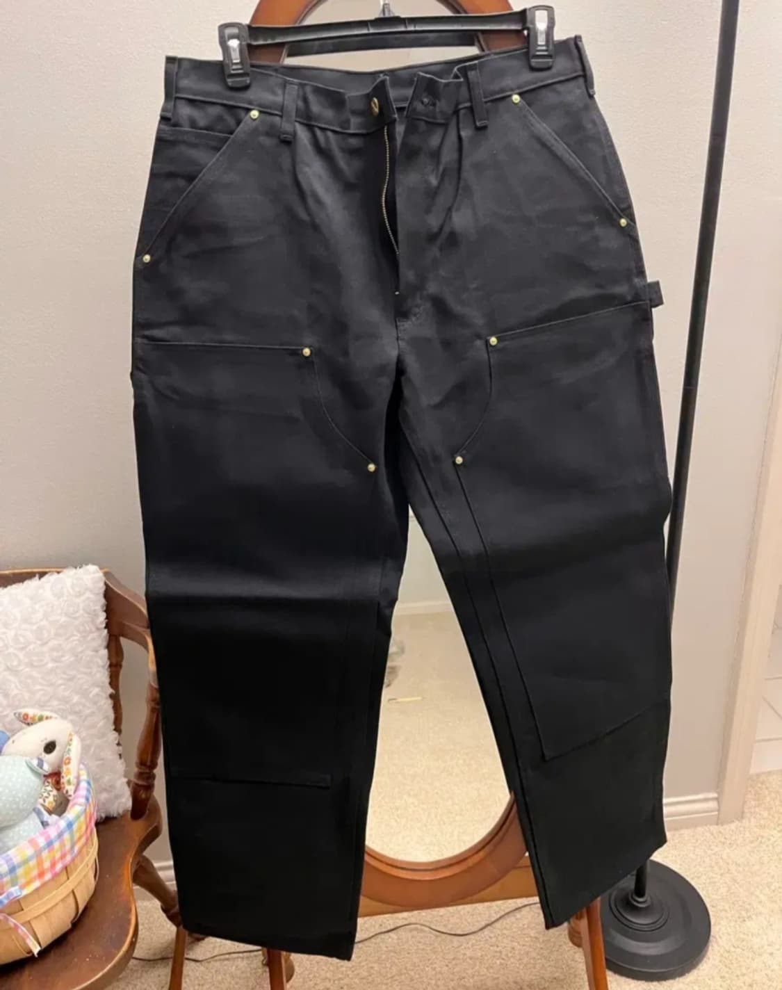 [새제품]칼하트 B01 더블니 워크팬츠 블랙 36x32 상품이미지2