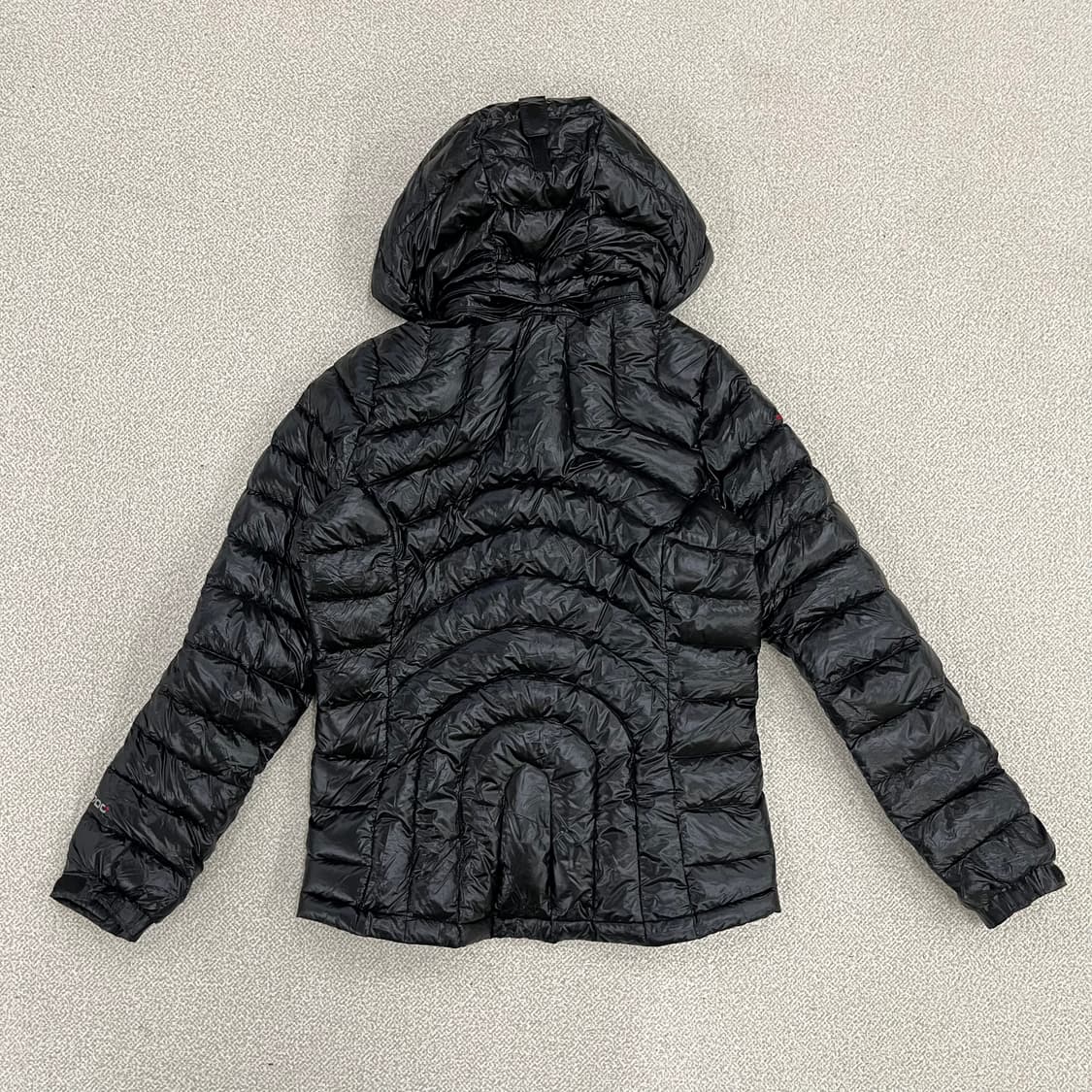 [85] 코오롱스포츠 여성 블랙 경량 후드 패딩 자켓 0119M1 상품이미지4