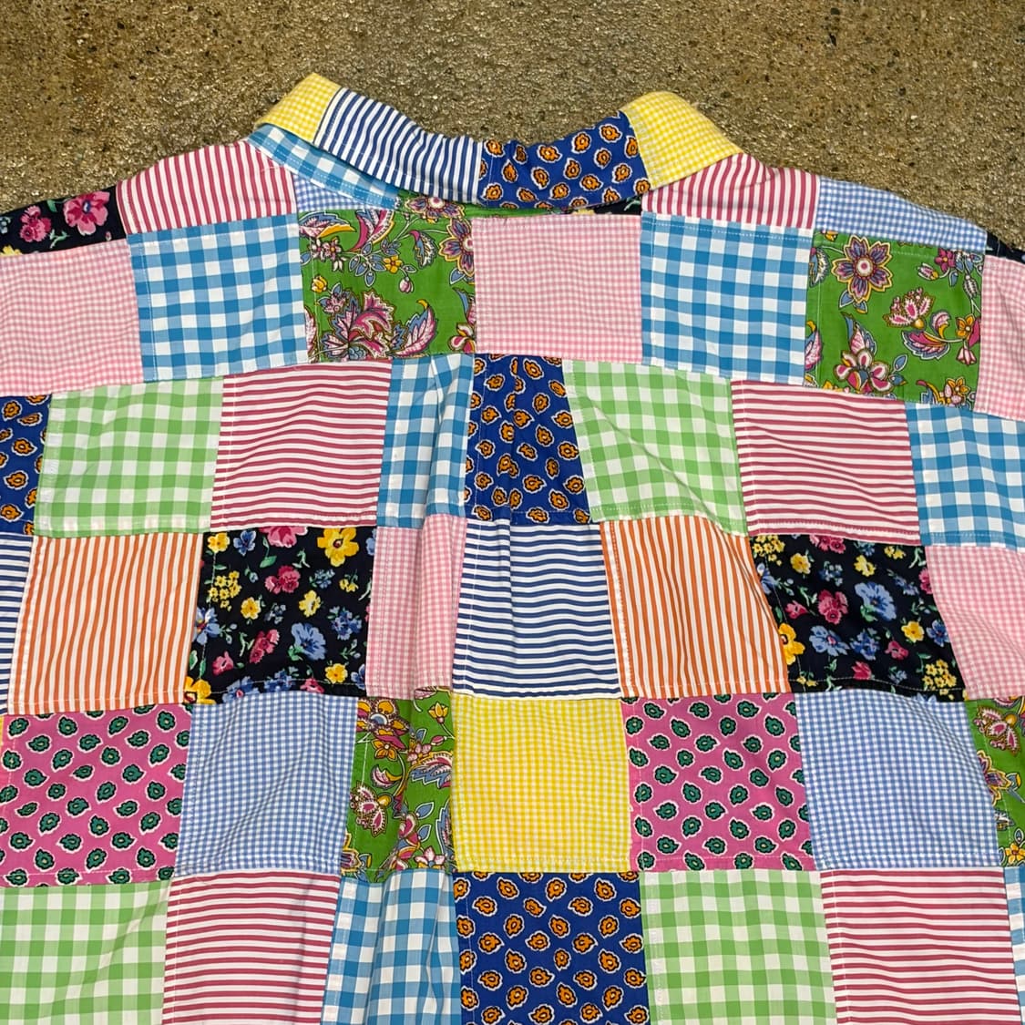 새상품급 미국 빈티지 폴로랄프로렌 패치워크 빅사이즈 오버핏 셔츠 상품이미지8