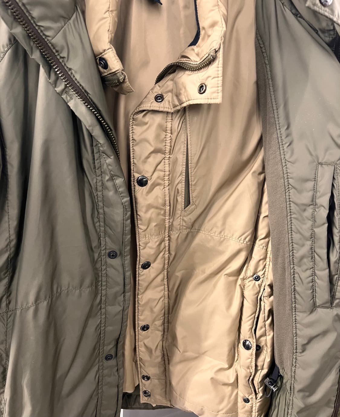 폴로 랄프로렌 구스다운 2way 남성 패딩 자켓 L 상품이미지3