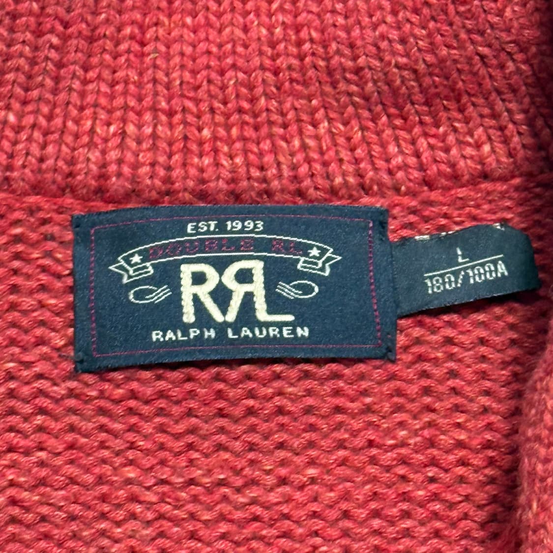 L 폴로랄프로렌 더블알엘 숄 카라 니트 가디건 상품이미지4