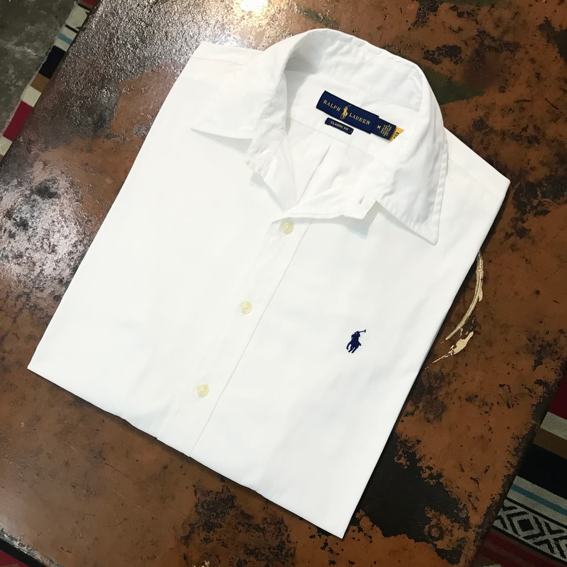 폴로랄프로렌 화이트 코튼 셔츠 남성 105 사이즈 상품이미지1