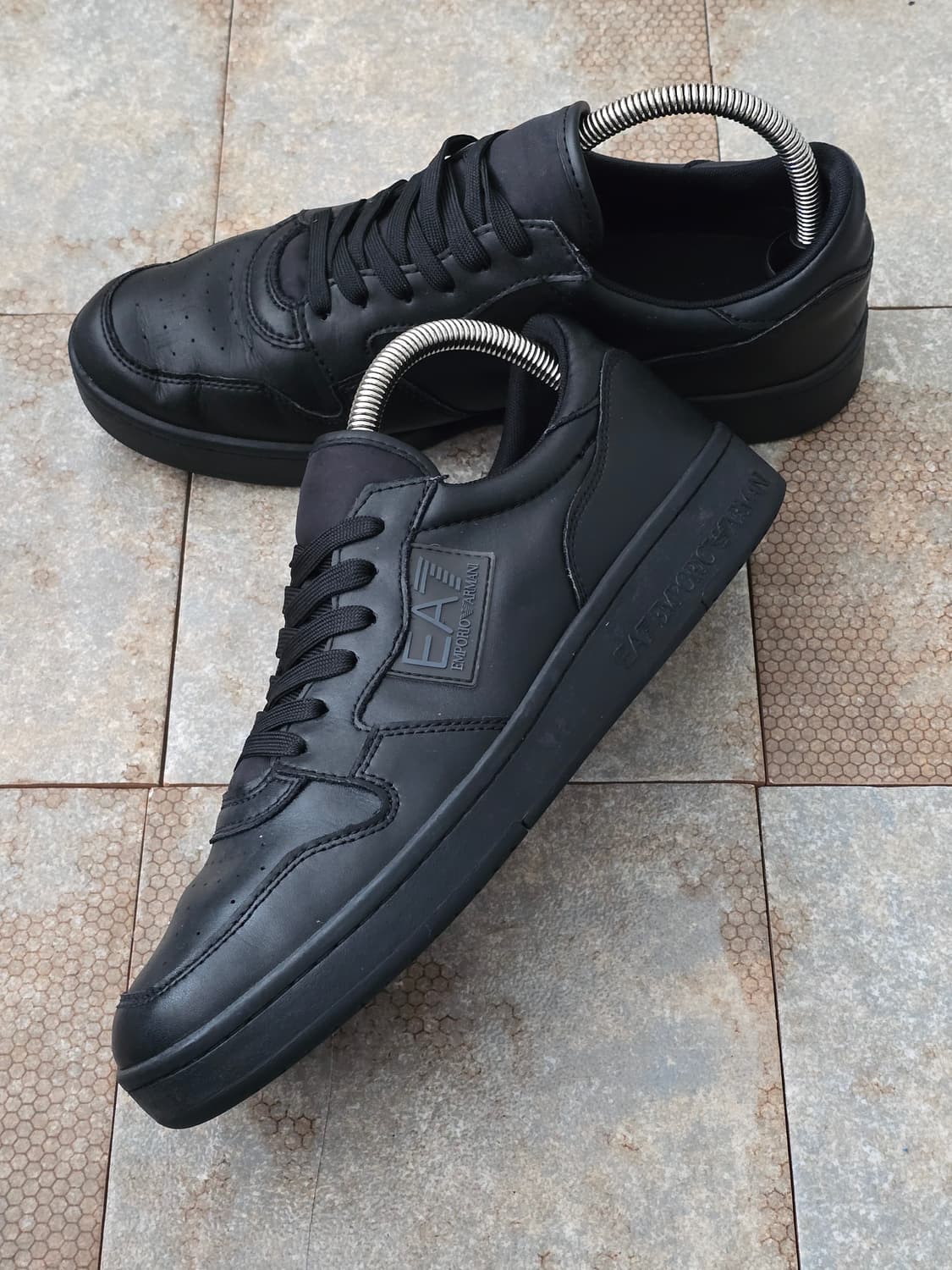 (265)엠포리오 아르마니 블랙 레더 상품이미지3