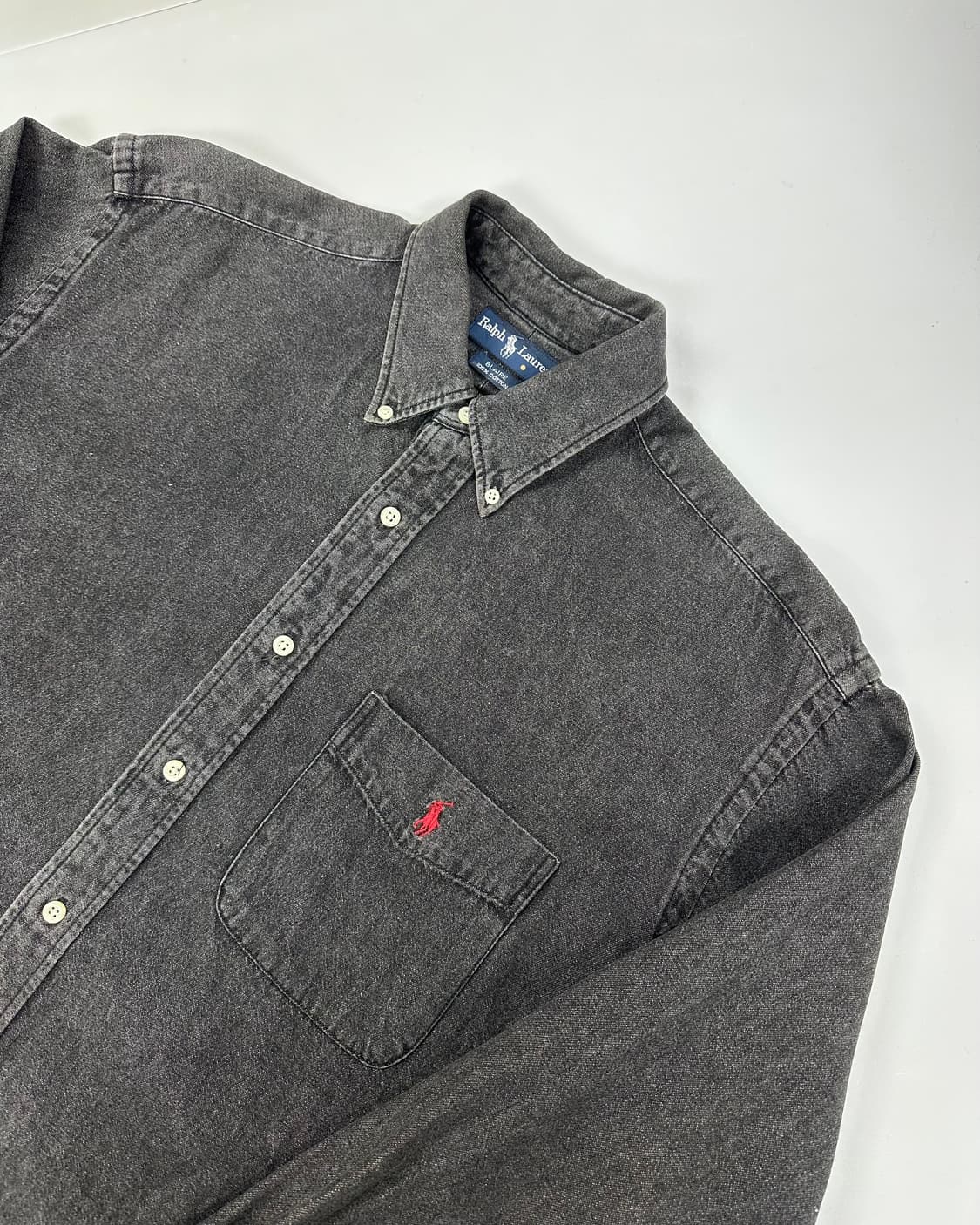 (XL)90'S 리바이스 포켓 흑청셔츠-M1655 상품이미지3