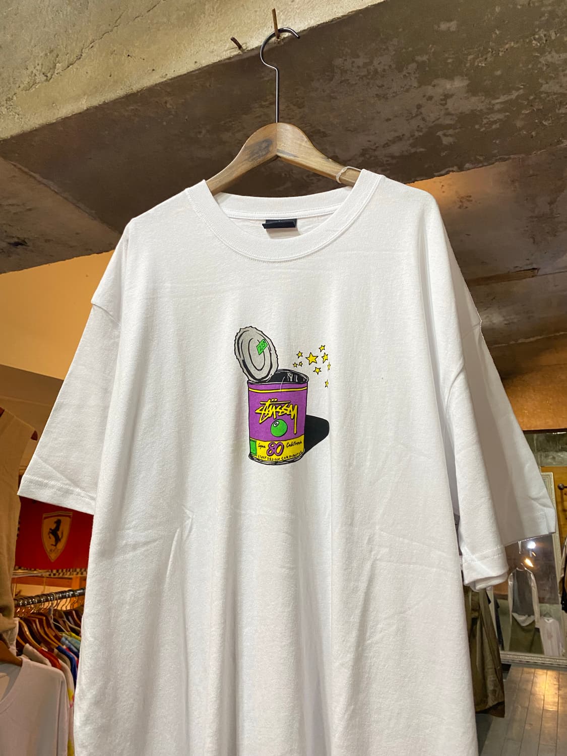 stussy 스투시 일러스트 프린팅 라운드 XL 상품이미지3