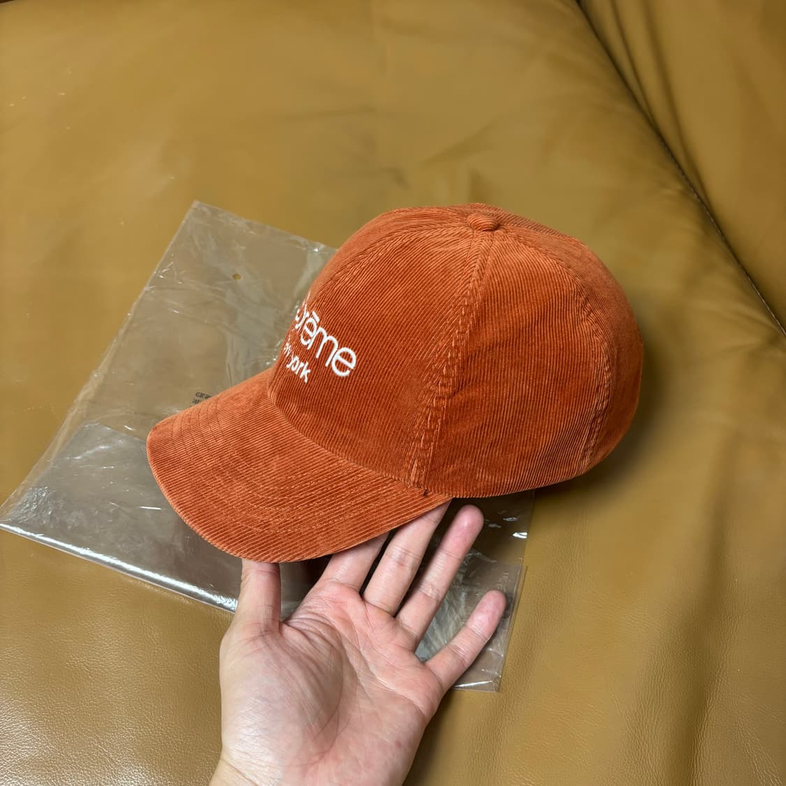 Supreme 슈프림 클래식 로고 고어텍스 러스트 6패널 볼캡 모자 상품이미지4