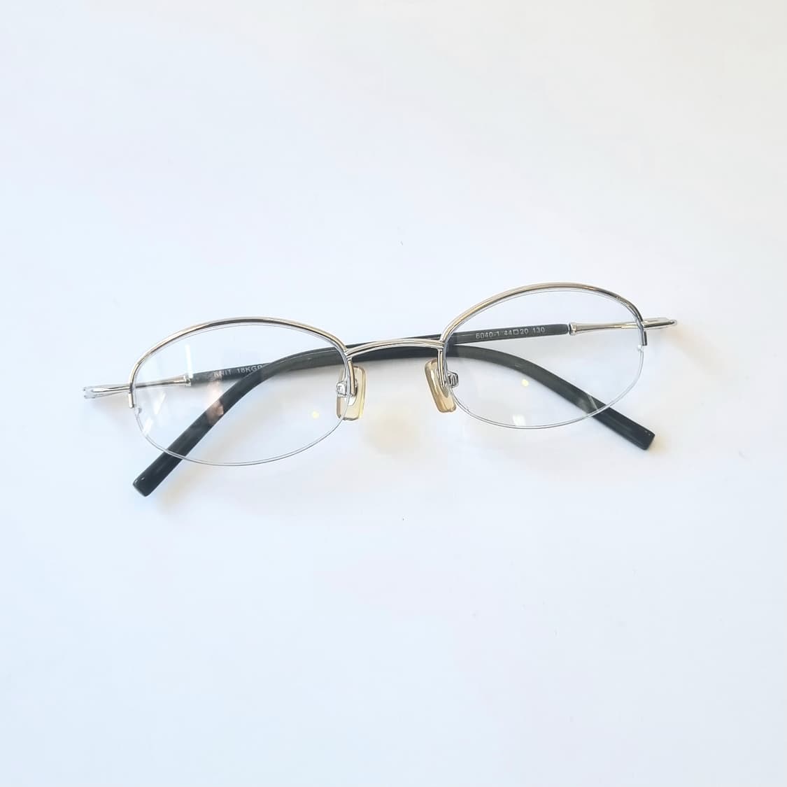 데드스탁 빈티지 오벌 반무테 안경테  492 상품이미지1