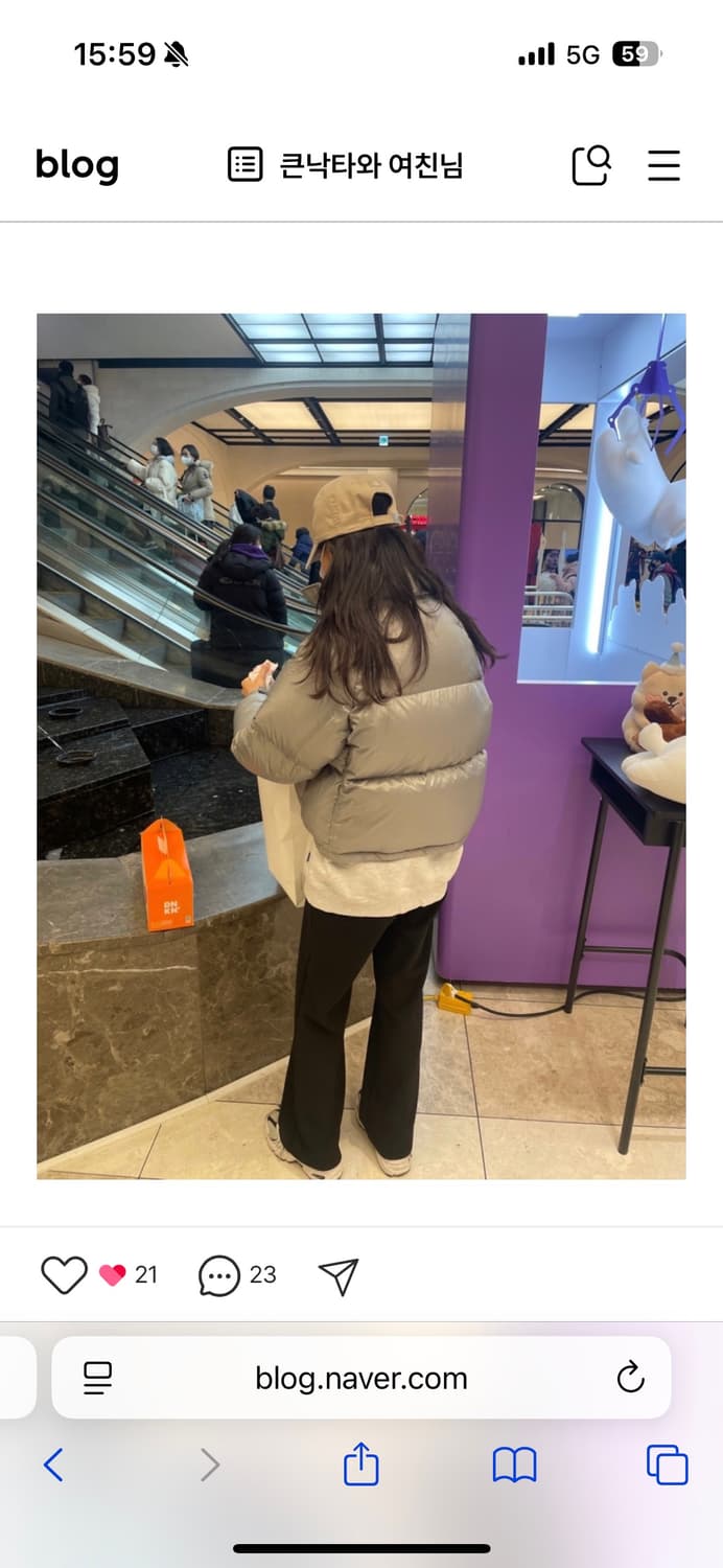 youth 유스 크롭 푸퍼 패딩 상품이미지3