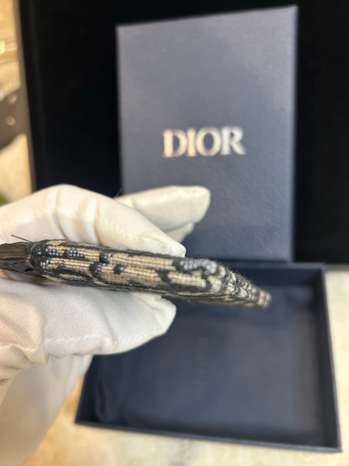 [정품/중고] 디올 오블리크 카드지갑 상품이미지5