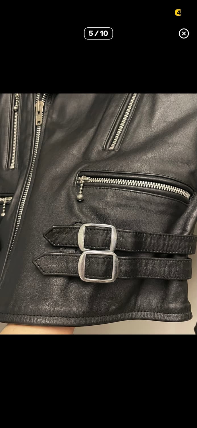 루이스 레더st acdc 더블 라이더 가죽 자켓 l 상품이미지3