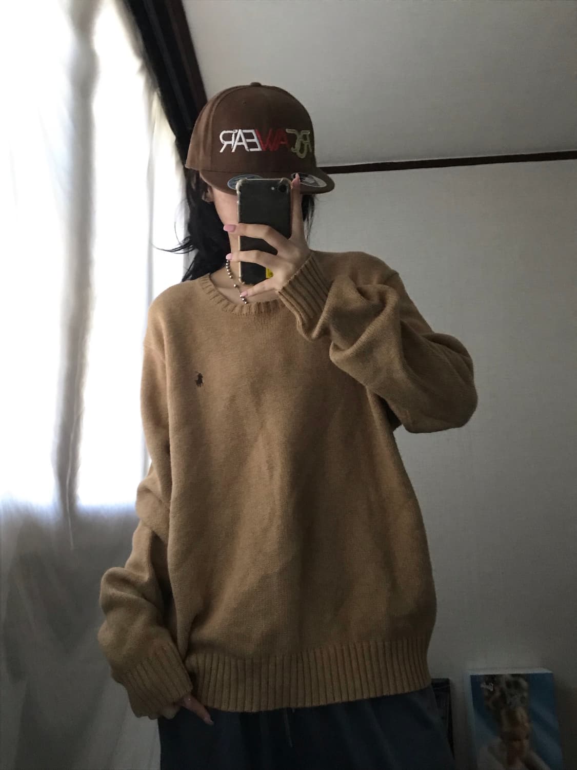 폴로 베이지 니트 상품이미지1