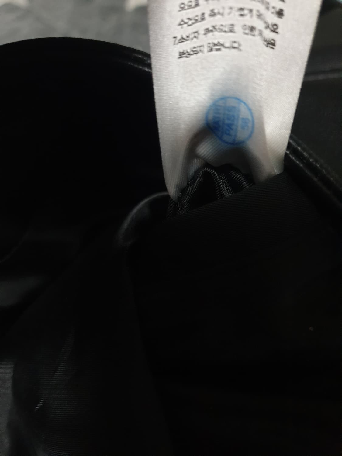 무신사스탠다드 램스킨 오버사이즈 라이더 자켓 블랙 (M) 상품이미지7