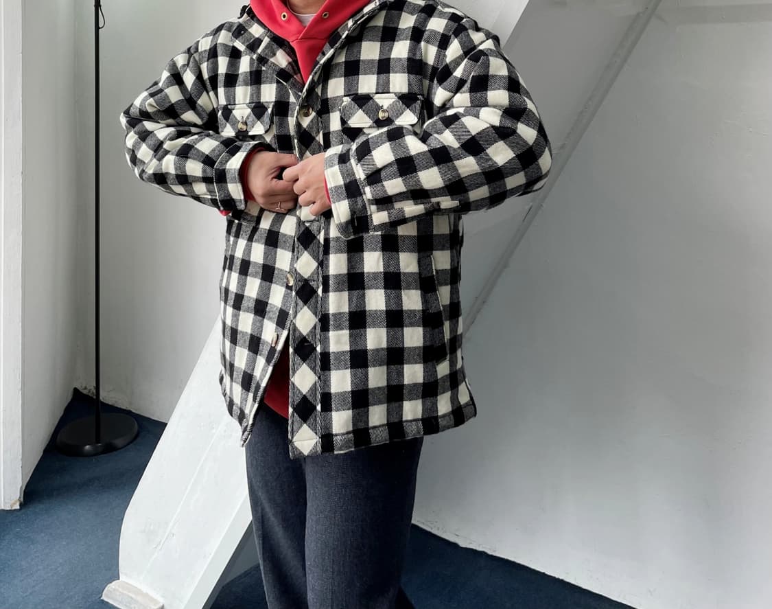 Checkerboard pattern padded ho 상품이미지7