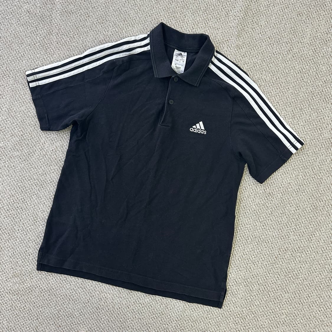 L 아디다스 스트라이프 피케 폴로 셔츠 0421D 상품이미지1
