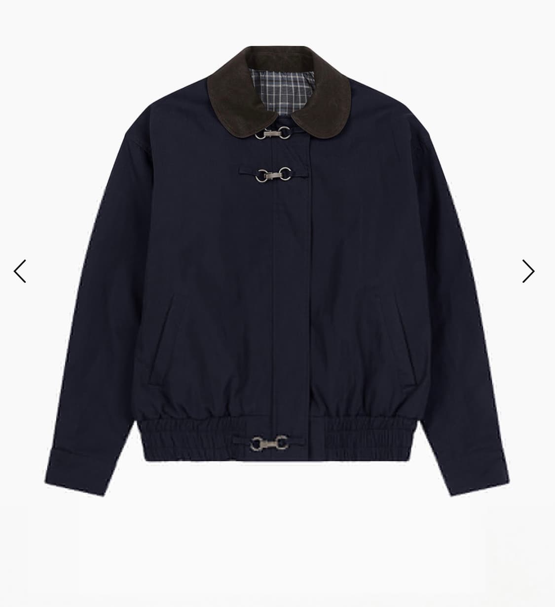 BUCKLE BOMBER JACKET, NAVY 오헤시오 상품이미지1