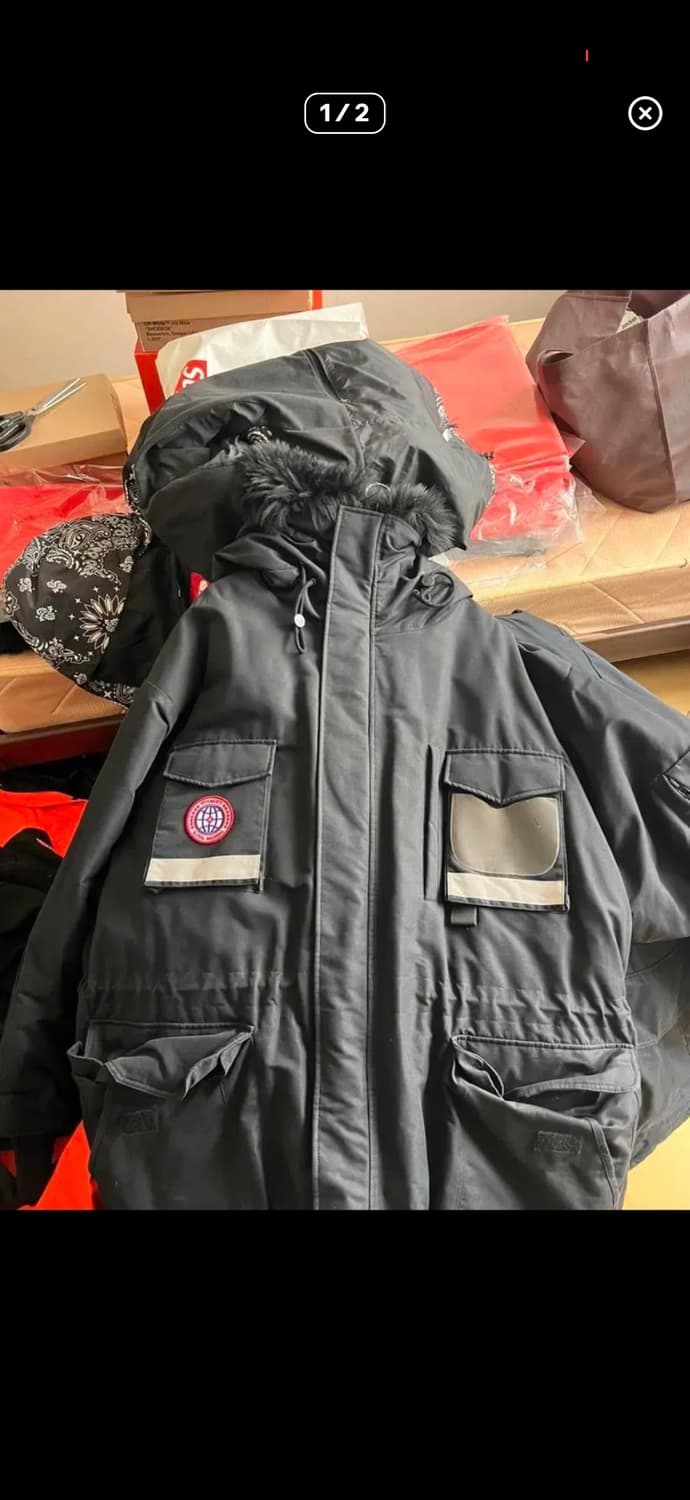 베트멍 캐나다구스 패러디 파카 xs 분할거래글 -2 상품이미지1
