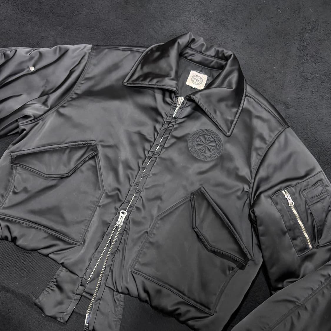 2 펀치드렁크파티즈 블랙 MA-1 CWU 플라이트 항공점퍼 상품이미지3