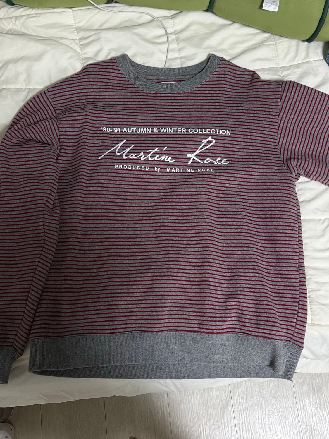 [L]마틴로즈 스트라이프 맨투맨 상품이미지2