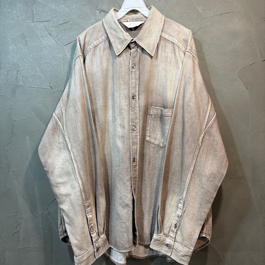 [L] ANSELLM 안셀름 빈티지 워싱 셔츠 상품이미지1