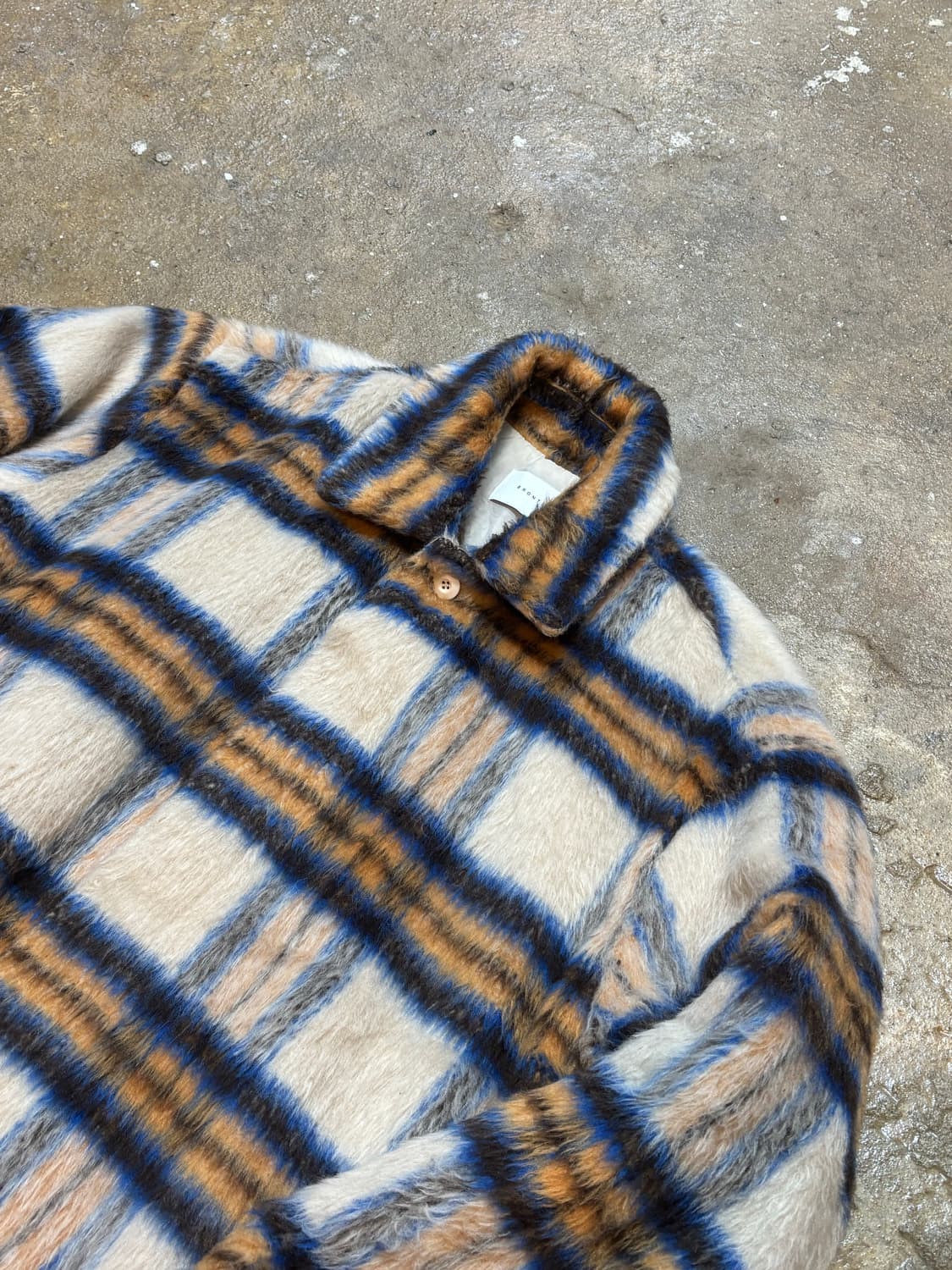 프론테 모헤어 울체크 자켓 상품이미지2