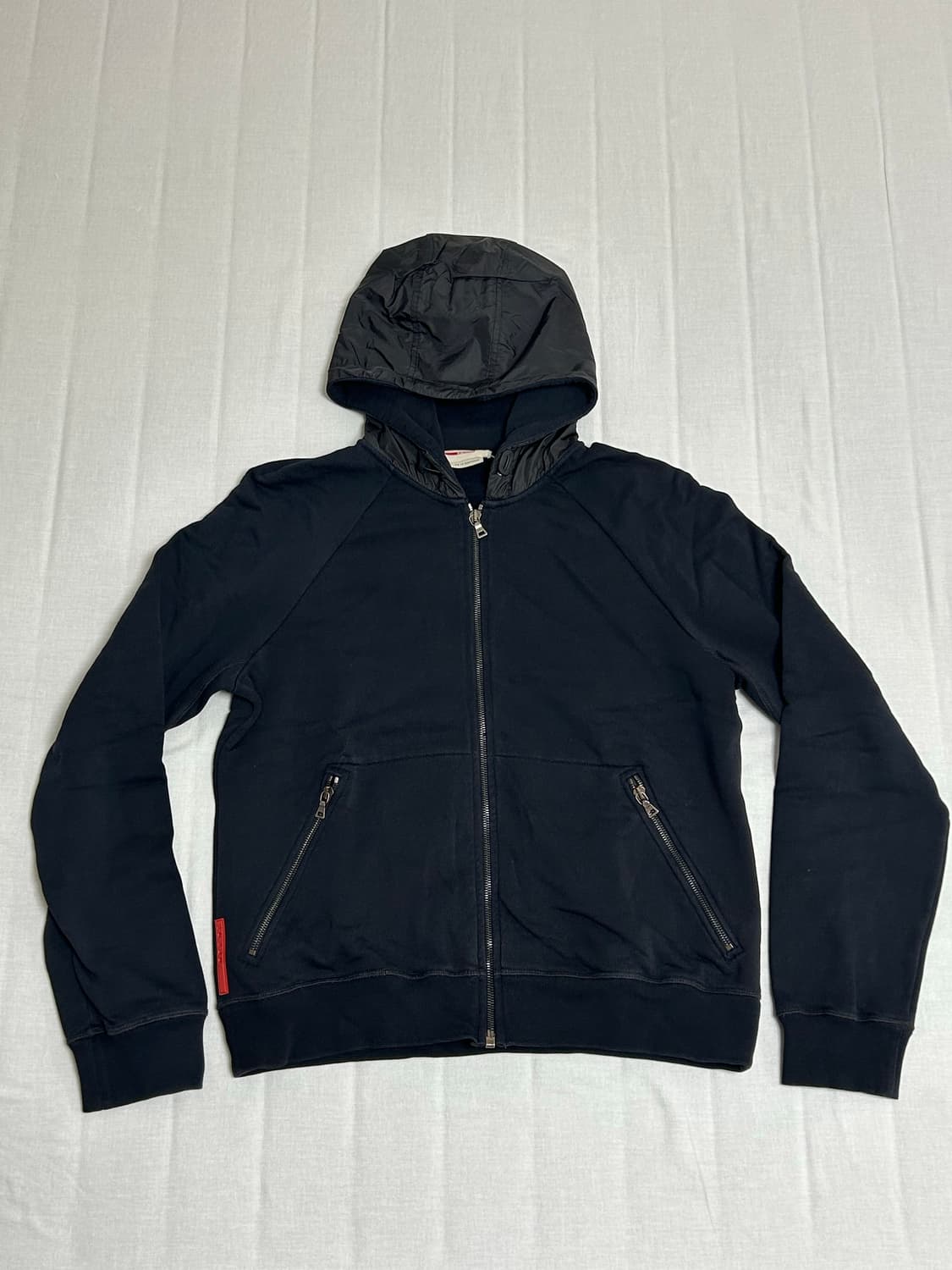 PRADA 프라다 코튼 나일론 후드집업 상품이미지1