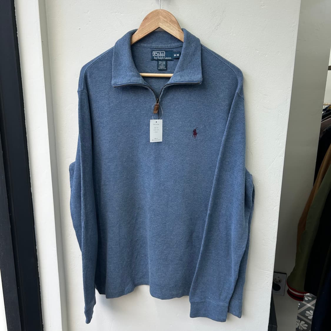 16279 - 폴로 랄프로렌 블루 반집업 니트 상품이미지2