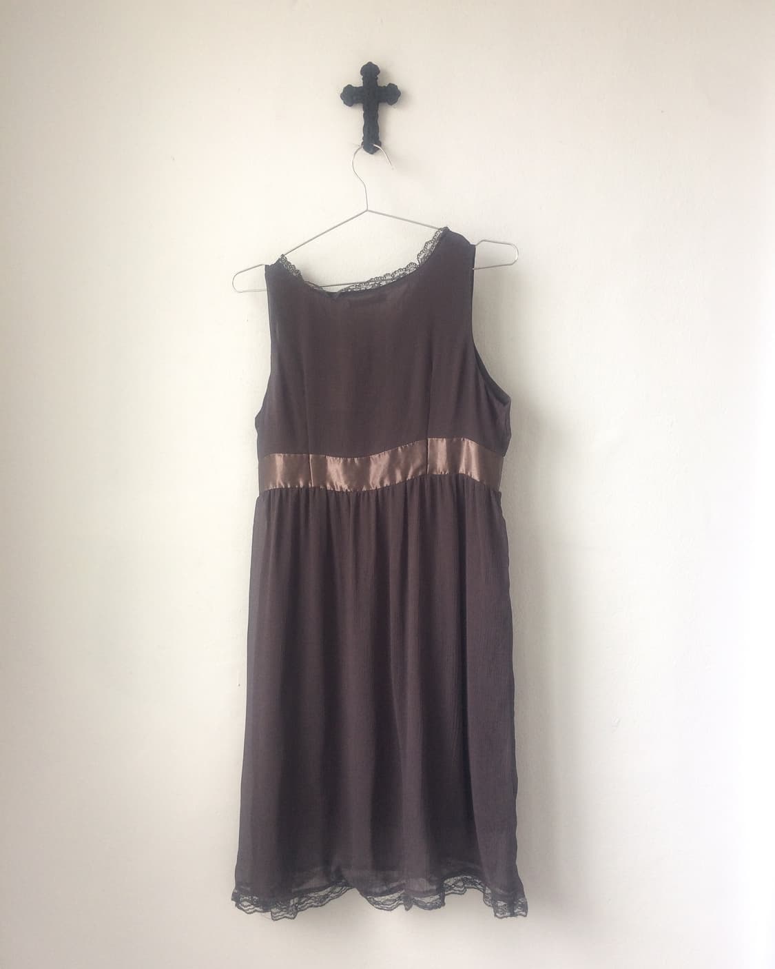 Frill trimming tied sleeveless onepieceF 상품이미지3